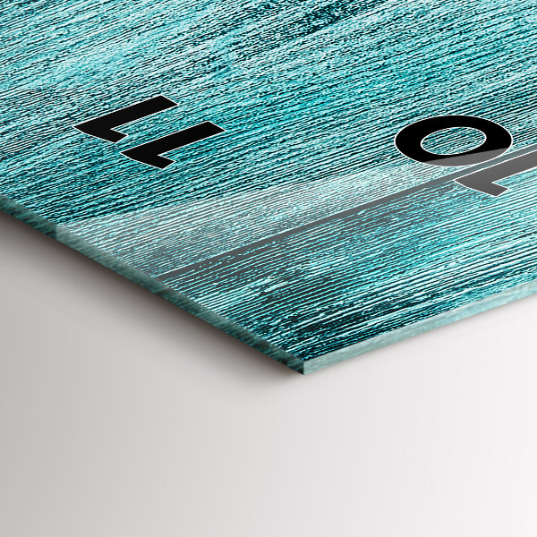 Téglalap alakú üvegóra Kék régi fa