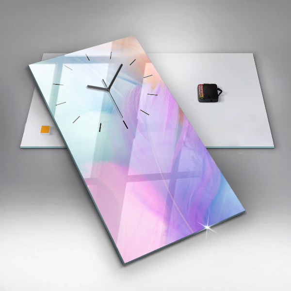 Téglalap alakú üvegóra Színes tollak