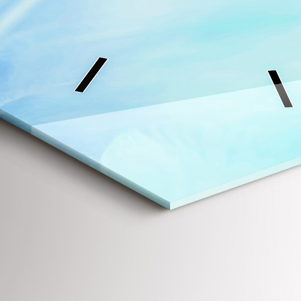 Téglalap alakú üvegóra Színes tollak