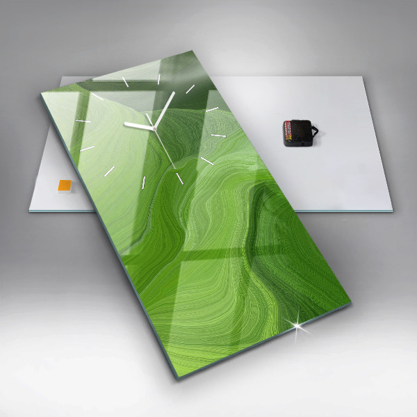 Téglalap alakú üvegóra Modern hullámok