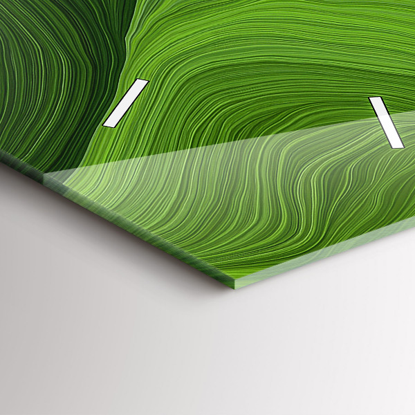 Téglalap alakú üvegóra Modern hullámok