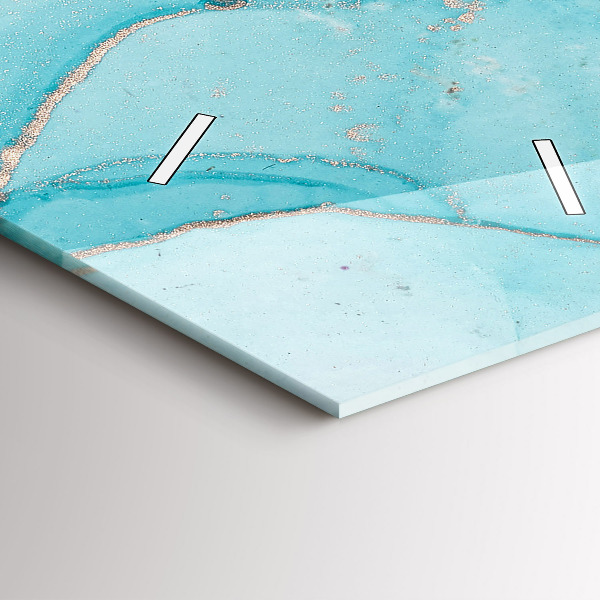 Téglalap alakú üvegóra Dekoratív márvány