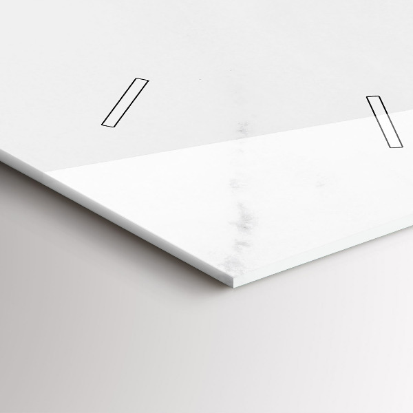 Téglalap alakú üvegóra Elegáns márvány