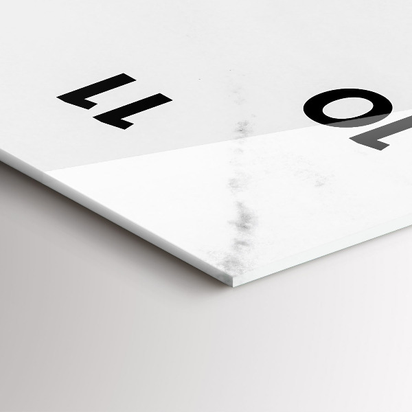 Téglalap alakú üvegóra Elegáns márvány