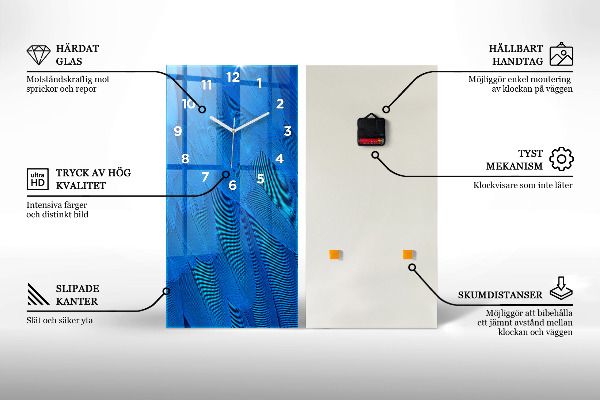 Téglalap alakú üvegóra Geometriai minta