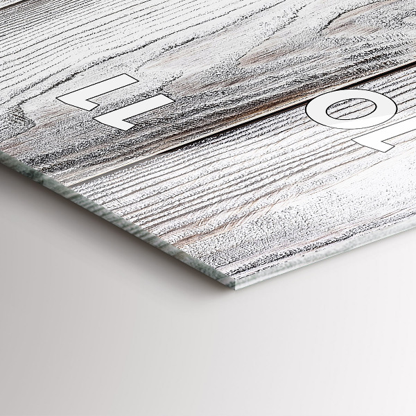 Téglalap alakú üvegóra Festett táblák