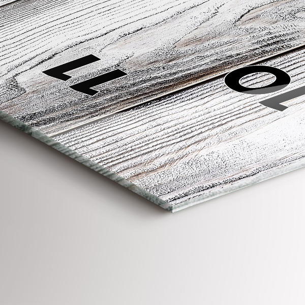 Téglalap alakú üvegóra Festett táblák