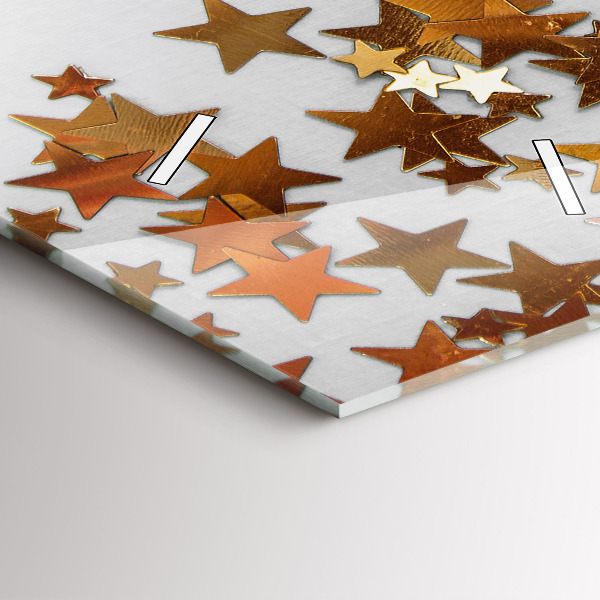 Téglalap alakú üvegóra Csillagok világos háttéren