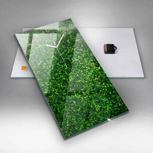 Téglalap alakú üvegóra Sövénylevelek