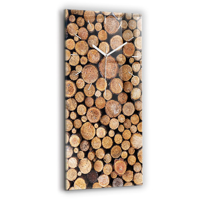 Téglalap alakú üvegóra Fa gyűrűk