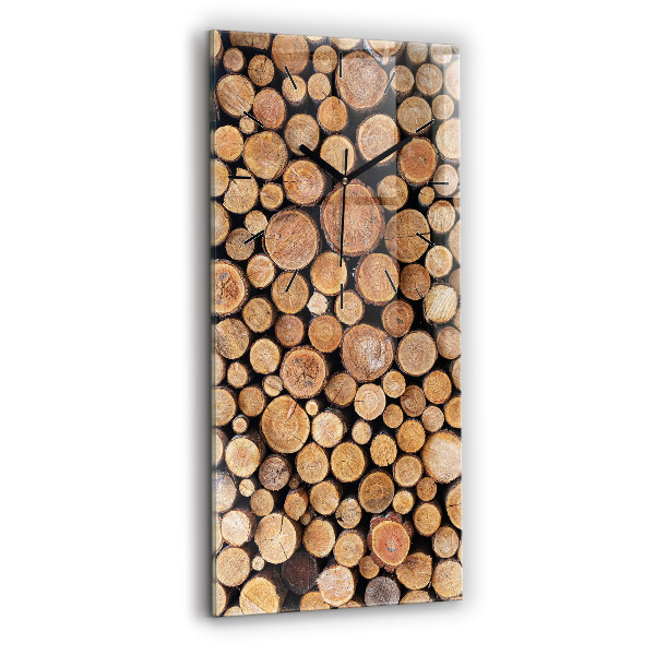 Téglalap alakú üvegóra Fa gyűrűk