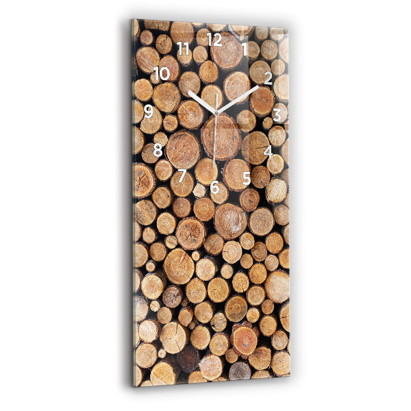 Téglalap alakú üvegóra Fa gyűrűk