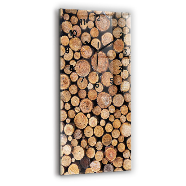 Téglalap alakú üvegóra Fa gyűrűk