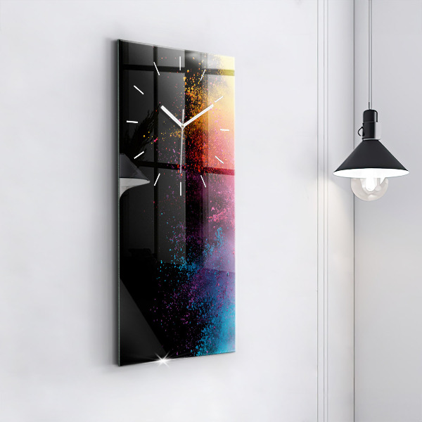 Téglalap alakú üvegóra A színek robbanása