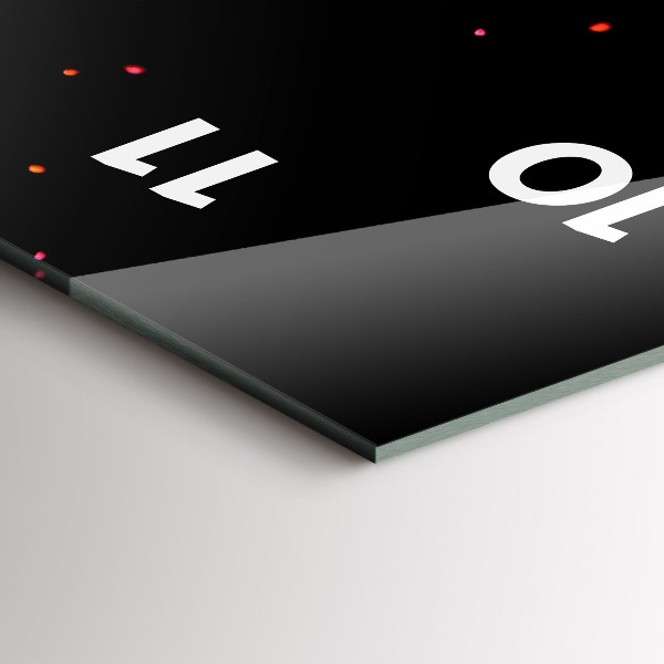 Téglalap alakú üvegóra A színek robbanása