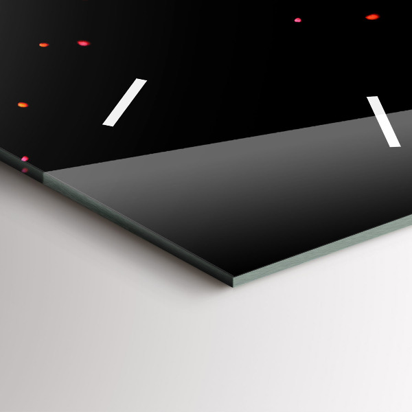 Téglalap alakú üvegóra A színek robbanása