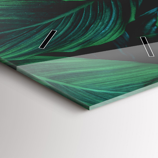 Téglalap alakú üvegóra A természet levelei