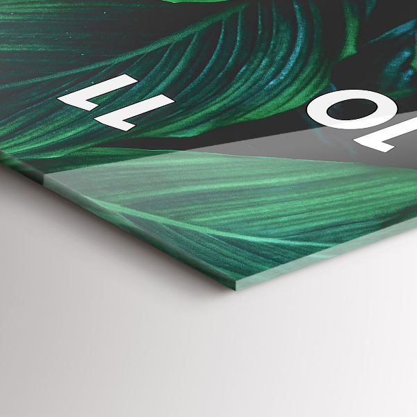 Téglalap alakú üvegóra A természet levelei