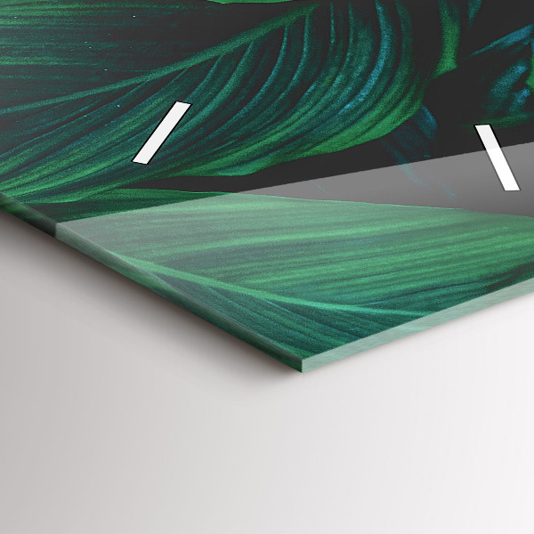 Téglalap alakú üvegóra A természet levelei