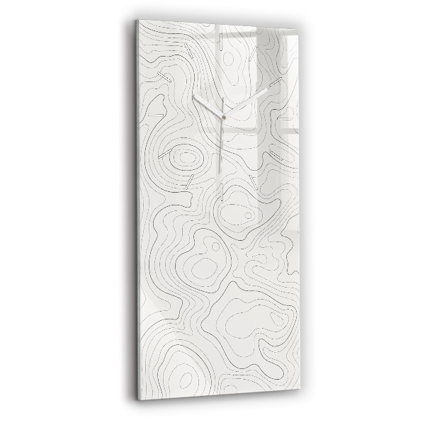 Téglalap alakú üvegóra Absztrakciós foltok