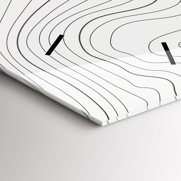 Téglalap alakú üvegóra Absztrakciós foltok