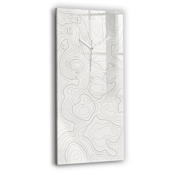 Téglalap alakú üvegóra Absztrakciós foltok