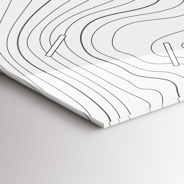 Téglalap alakú üvegóra Absztrakciós foltok