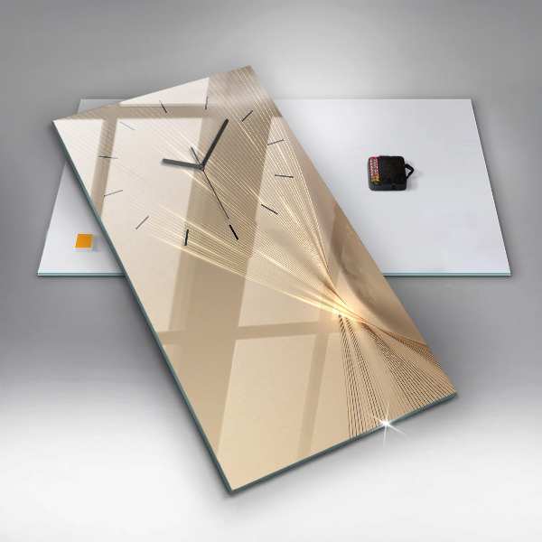 Téglalap alakú üvegóra Absztrakt fény