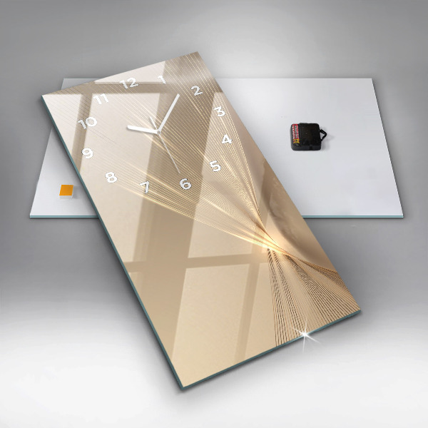 Téglalap alakú üvegóra Absztrakt fény