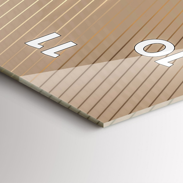 Téglalap alakú üvegóra Absztrakt fény