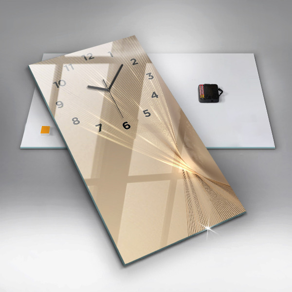 Téglalap alakú üvegóra Absztrakt fény