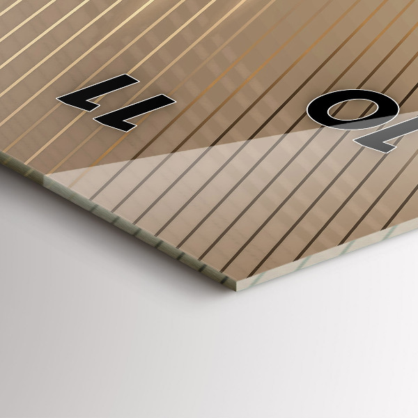 Téglalap alakú üvegóra Absztrakt fény