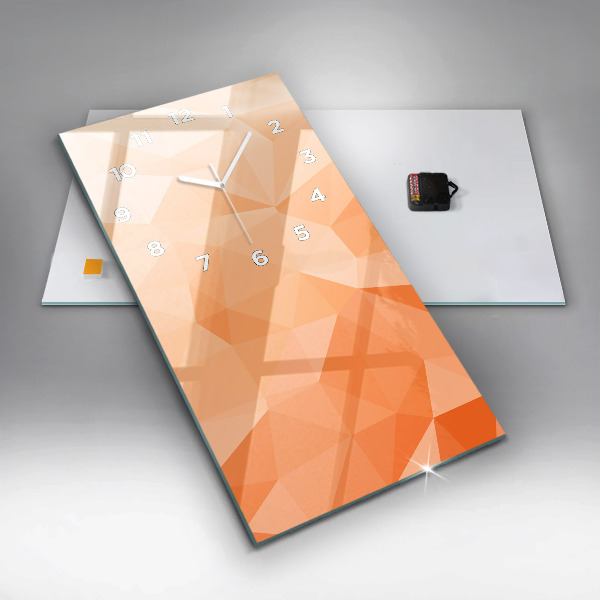 Téglalap alakú üvegóra Absztrakciós háromszögek