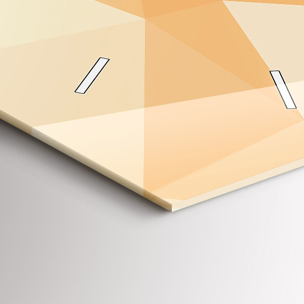 Téglalap alakú üvegóra Absztrakciós háromszögek