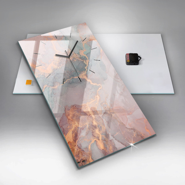 Téglalap alakú üvegóra Márvány textúra