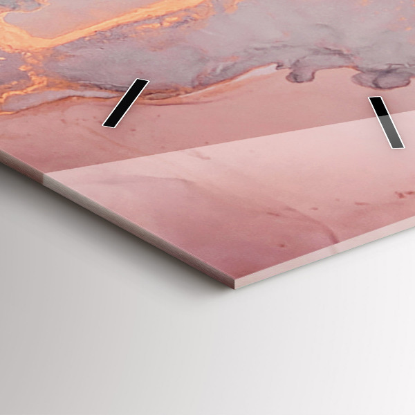 Téglalap alakú üvegóra Márvány textúra