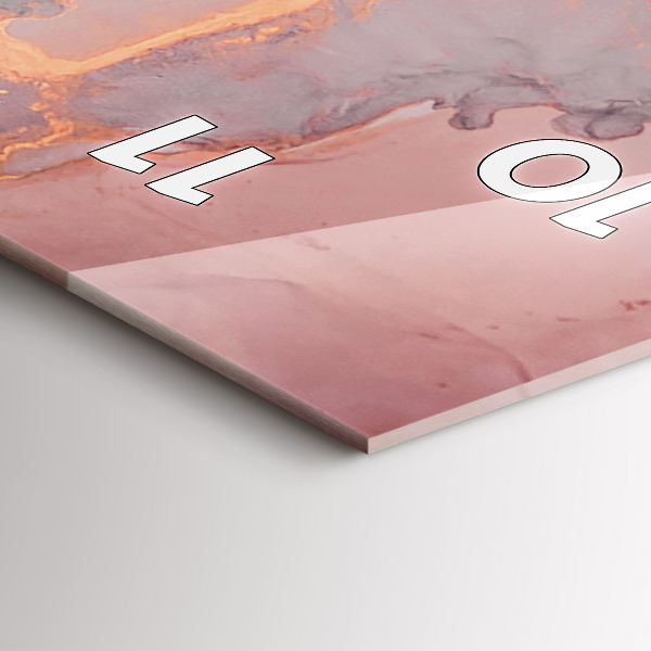 Téglalap alakú üvegóra Márvány textúra