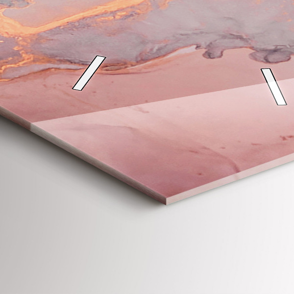 Téglalap alakú üvegóra Márvány textúra