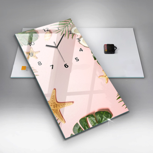 Téglalap alakú üvegóra Nyári hangulat