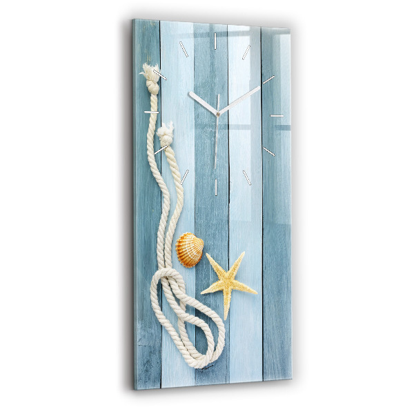 Téglalap alakú üvegóra Deszkák csíkok és héj