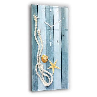 Téglalap alakú üvegóra Deszkák csíkok és héj