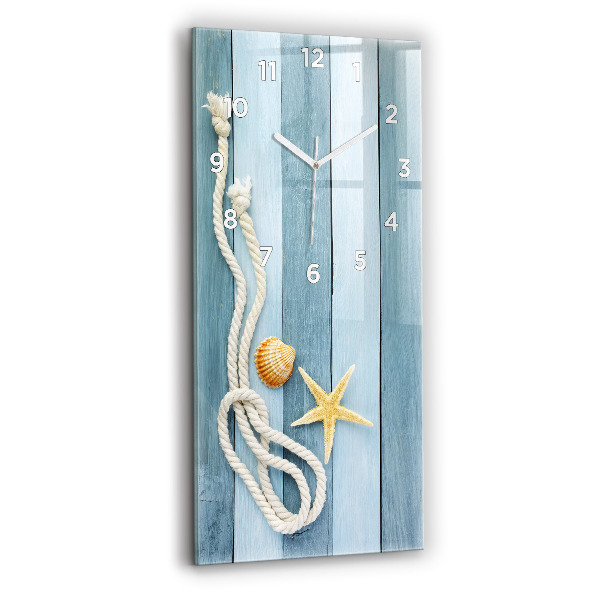 Téglalap alakú üvegóra Deszkák csíkok és héj