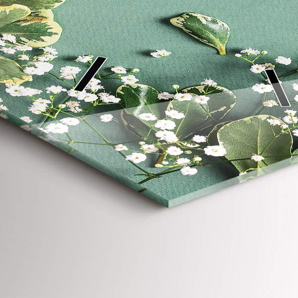 Téglalap alakú üvegóra Finom virágok