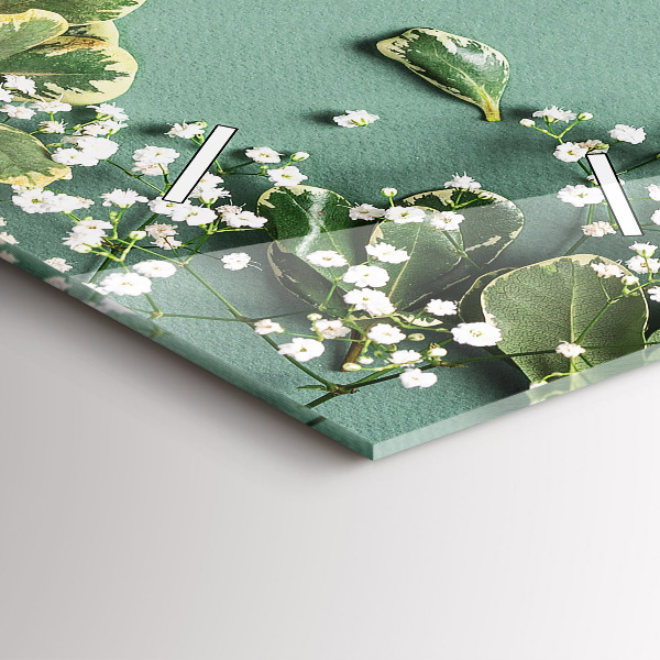 Téglalap alakú üvegóra Finom virágok