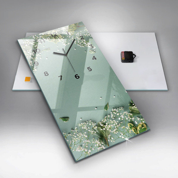 Téglalap alakú üvegóra Finom virágok