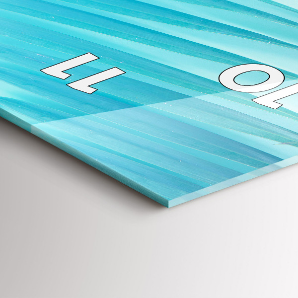 Téglalap alakú üvegóra Trópusi pálmafa