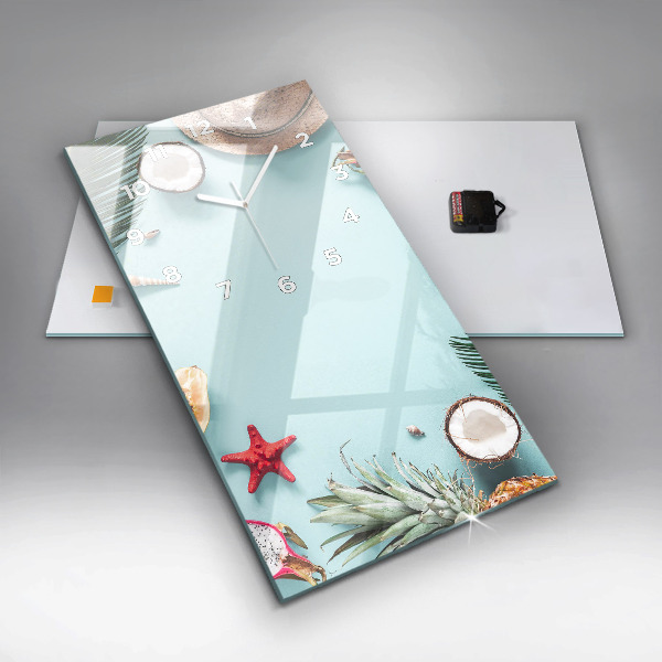 Téglalap alakú üvegóra Nyári kompozíció