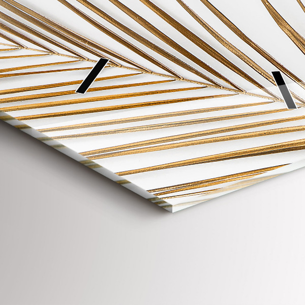 Téglalap alakú üvegóra Trópusi levelek