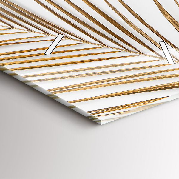 Téglalap alakú üvegóra Trópusi levelek