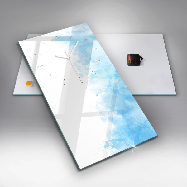 Téglalap alakú üvegóra Festett foltok